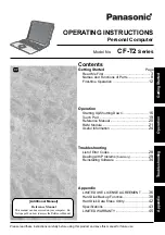 Preview for 1 page of Panasonic Toughbook CF-T2FWATZBM Operating Instructions Manual