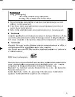 Preview for 3 page of Panasonic Toughbook CF-U1AQB11AM Operating Instructions Manual