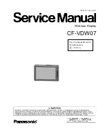 Предварительный просмотр 1 страницы Panasonic Toughbook CF-VDW07 Service Manual