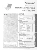 Preview for 1 page of Panasonic Toughbook CF-W2AWAZZDM User Manual