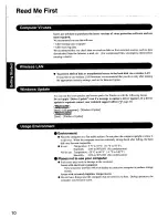 Preview for 10 page of Panasonic Toughbook CF-W2AWAZZDM User Manual