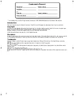 Preview for 2 page of Panasonic Toughbook CF-W2DWADZBM Operating Instructions Manual