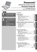 Preview for 1 page of Panasonic Toughbook CF-W2DWB02KM Operating Instructions Manual