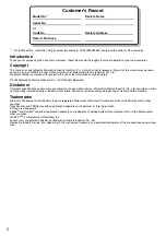 Preview for 2 page of Panasonic Toughbook CF-W2DWB02KM Operating Instructions Manual