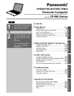 Panasonic Toughbook CF-W4GWCZZBM Operating Instructions Manual предпросмотр