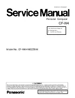 Preview for 1 page of Panasonic Toughbook CF-W4HWEZZBM Service Manual