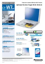 Preview for 1 page of Panasonic Toughbook CF-W7 Mk3 Specifications