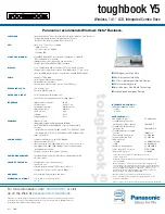 Preview for 2 page of Panasonic Toughbook CF-Y5LWEZABM Specifications