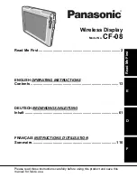 Panasonic Toughbook CF08 Read Me First preview