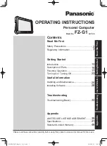 Panasonic Toughbook FZ-G1 Operating Instructions Manual preview