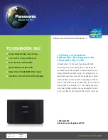 Preview for 1 page of Panasonic Toughbook SX2 Specification