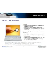 Предварительный просмотр 9 страницы Panasonic Toughbook T8 Care And Maintenance