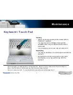 Предварительный просмотр 10 страницы Panasonic Toughbook T8 Care And Maintenance