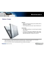 Preview for 11 page of Panasonic Toughbook T8 Care And Maintenance