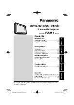 Preview for 1 page of Panasonic Toughpad FZ-M1CCAAXBM Operating Instructions Manual