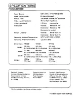 Предварительный просмотр 8 страницы Panasonic TR-930 Operating Instructions Manual