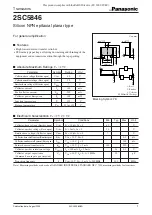 Предварительный просмотр 1 страницы Panasonic Transistors 2SC5846 Specifications