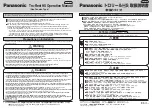 Preview for 1 page of Panasonic Tro-Reel HS Operation Manual