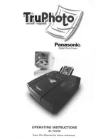Panasonic TruPhoto AL-TA10U Operating Instructions Manual preview