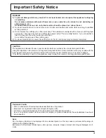 Preview for 3 page of Panasonic TTH-37PWD8EK Operating Instructions Manual