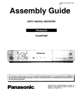 Panasonic TU-DST52F Assembly Manual предпросмотр