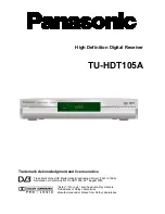 Preview for 1 page of Panasonic TU-HDT105A Operating Instructions Book Manual