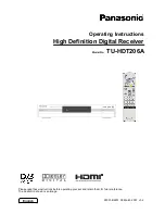 Предварительный просмотр 1 страницы Panasonic TU-HDT206A Operating Instructions Manual