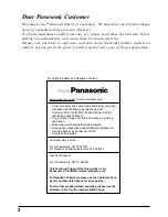 Preview for 2 page of Panasonic TU-PT600B Operating Instructions Manual