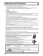 Preview for 4 page of Panasonic TU-PT600B Operating Instructions Manual