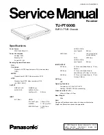 Preview for 1 page of Panasonic TU-PT600B Service Manual