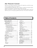 Preview for 2 page of Panasonic TU-PT600E Operating Instructions Manual