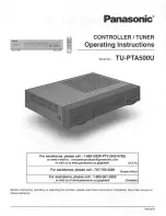 Panasonic TU-PTA500U User Manual preview