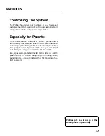 Preview for 21 page of Panasonic TUIRD20 - DSS RECEIVER Operating Instructions Manual