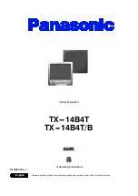 Panasonic TX-14B4T Operating Instructions Manual preview