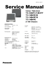 Panasonic TX-14B4TC Service Manual preview