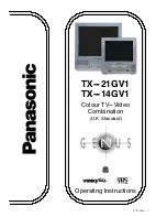 Panasonic TX-14GV1 Operating Instructions Manual preview