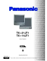 Panasonic TX-14JT1 Operating Instructions Manual предпросмотр