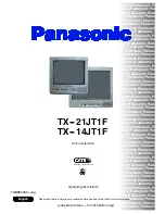 Предварительный просмотр 1 страницы Panasonic TX-14JT1C Operating Instructions Manual