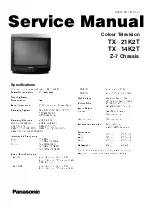 Предварительный просмотр 1 страницы Panasonic TX-14K2T Service Manual