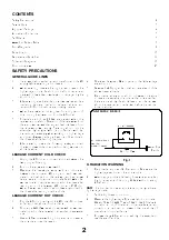 Предварительный просмотр 2 страницы Panasonic TX-14K2T Service Manual