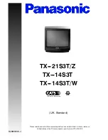 Предварительный просмотр 1 страницы Panasonic TX-14S3T Operating Instructions Manual