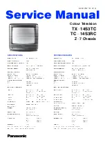 Panasonic TX-14S3TC Service Manual preview