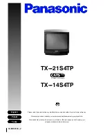 Panasonic TX-14S4TP Operating Instructions Manual предпросмотр