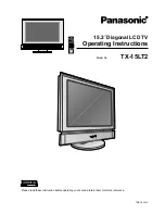 Preview for 1 page of Panasonic TX-15LT2 Operating Instructions Manual