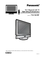 Panasonic TX-15LT2F Operating Instructions Manual preview