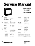 Preview for 1 page of Panasonic TX-15M2T Service Manual