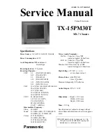 Panasonic TX-15PM30T Service Manual preview