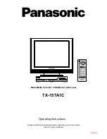 Preview for 1 page of Panasonic TX-15TA1C Operating Instructions Manual