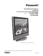 Panasonic TX-20LA60P Operating Instructions Manual preview