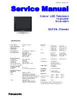 Preview for 1 page of Panasonic TX-20LA80F Service Manual